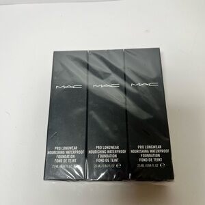 MAC Cosmetics Pro Longwear Nourishing Waterproof Foundation - 3 pack NC47